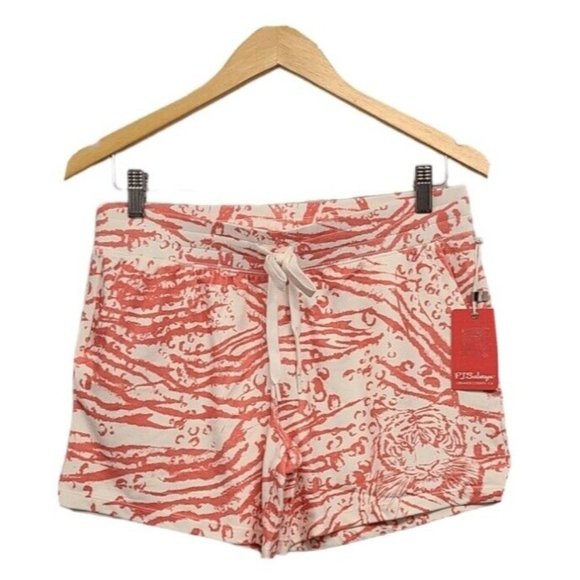 PJ Salvage Sleep Shorts Womens Small Tiger Beats Drawstring Waist Loung… - Picture 2 of 10
